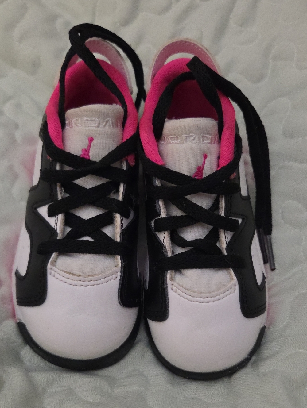 Nike Air Jordan 6 Retro Low Fierce Pink Toddler Girls Size 7.5C